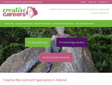 Tablet Screenshot of creativecareers.ie
